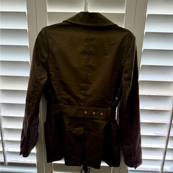 🌺Banana Republic Dark green Trench Coat🌺 - Picture 3 of 5